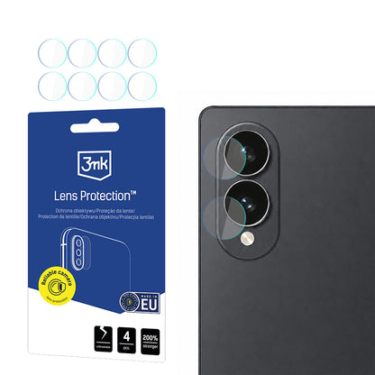 Προστατευτική μεμβράνη πίσω κάμερας 3MK Protection για Samsung Galaxy Z Fold8 F976, Ασφαλισμένο γυαλί, Σετ 4 τεμαχίων, Διαφανές