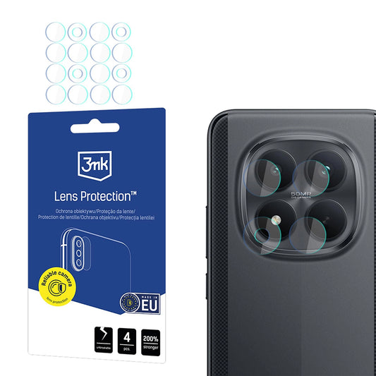 Προστατευτική μεμβράνη πίσω κάμερας 3MK Protection για Xiaomi Poco M8 Pro, ασφαλισμένο γυαλί, σετ 4 τεμαχίων, διαφανές