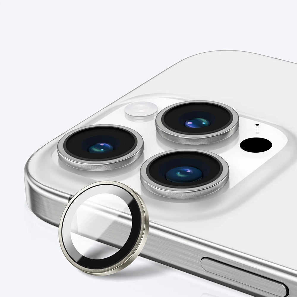 Προστατευτική μεμβράνη πίσω κάμερας Anank AR για Apple iPhone 16 Pro Max / 16 Pro, Ενισχυμένο γυαλί, Ασημί
