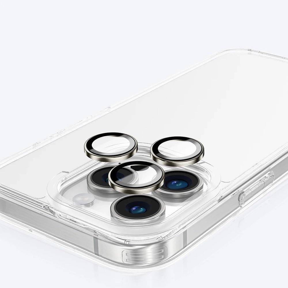 Προστατευτική μεμβράνη πίσω κάμερας Anank AR για Apple iPhone 16 Pro Max / 16 Pro, Ενισχυμένο γυαλί, Ασημί