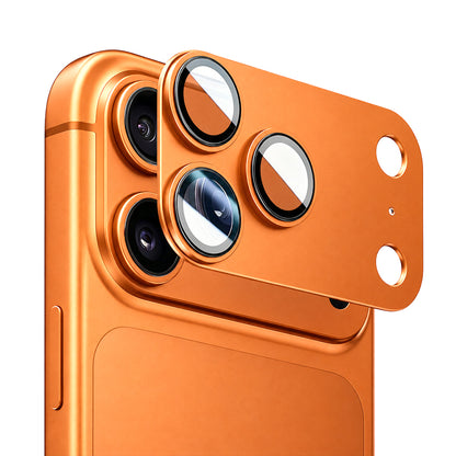 Προστατευτικό κάμερας Blueo Integrated Metal για Apple iPhone 17 Pro, σκληρυμένο γυαλί, πορτοκαλί