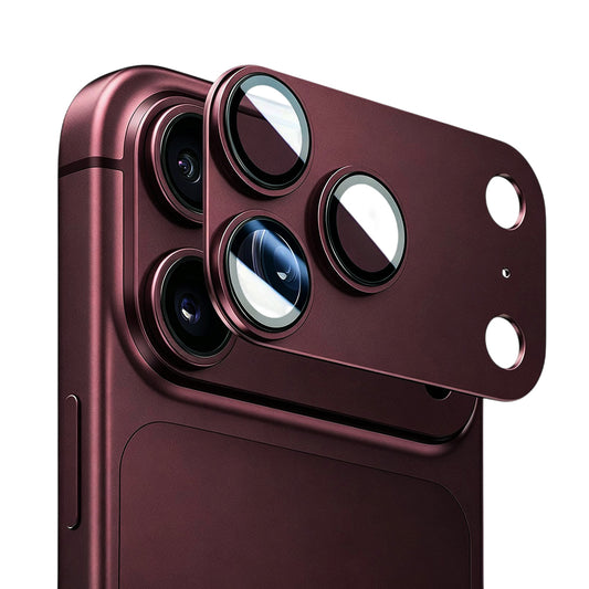 Προστατευτικό κάμερας Blueo Integrated Metal για Apple iPhone 18 Pro, σκληρυμένο γυαλί, μπορντό