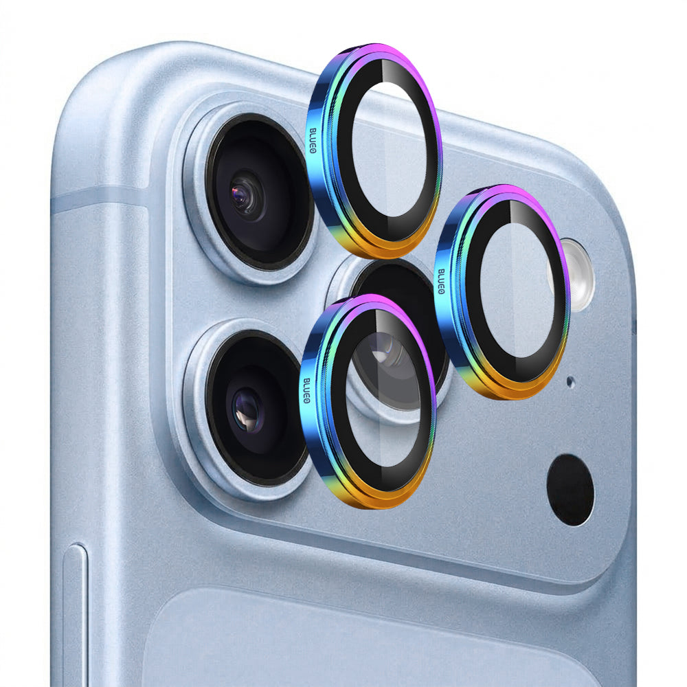 Προστατευτικό κάμερας Blueo Sapphire Crystal για Apple iPhone 18 Pro / 18 Pro Max, Σκληρυμένο Γυαλί, Πολύχρωμο