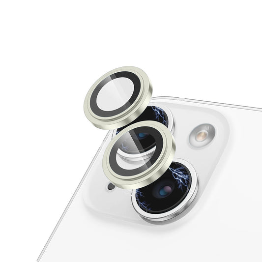 Προστατευτική μεμβράνη πίσω κάμερας Lito S+ για Apple iPhone 15 Plus / 15, Ασφαλισμένο γυαλί, Κίτρινο