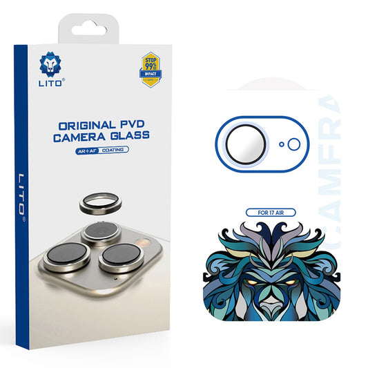 Προστατευτική Μεμβράνη Κάμερας Πίσω Lito Titanium AR για Apple iPhone 17 Air, Ενισχυμένο Γυαλί, Μπλε