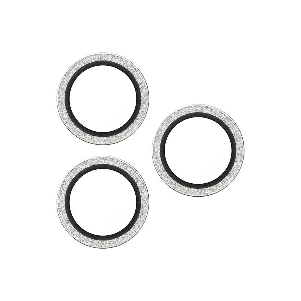 Προστατευτική Μεμβράνη Κάμερας Πίσω PanzerGlass Hoops Glitter για Apple iPhone 17 Pro Max / 17 Pro / 16 Pro Max / 16 Pro, Ενισχυμένο Γυαλί, Ασημί