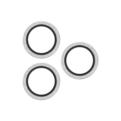 Προστατευτική Μεμβράνη Κάμερας Πίσω PanzerGlass Hoops Glitter για Apple iPhone 17 Pro Max / 17 Pro / 16 Pro Max / 16 Pro, Ενισχυμένο Γυαλί, Ασημί