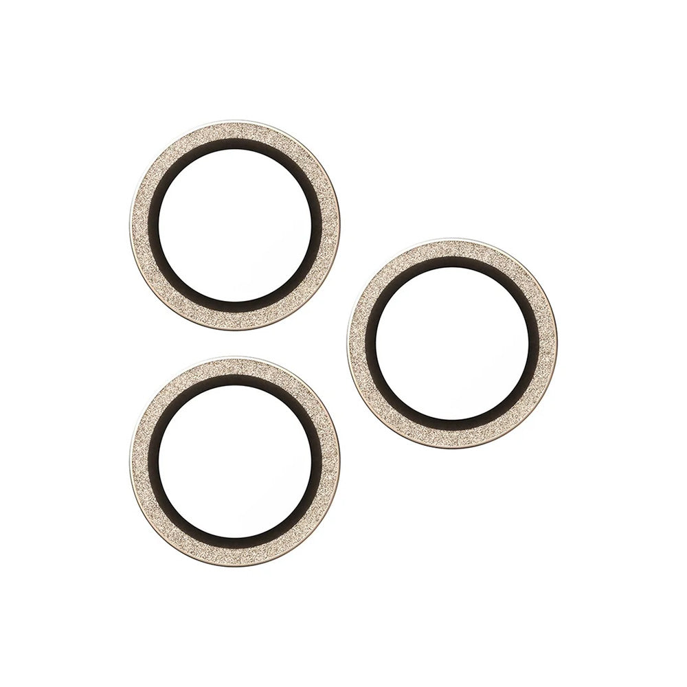 Προστατευτική Μεμβράνη Κάμερας Πίσω PanzerGlass Hoops Glitter για Apple iPhone 17 Pro Max / 17 Pro / 16 Pro Max / 16 Pro, Ενισχυμένο Γυαλί, Χρυσή