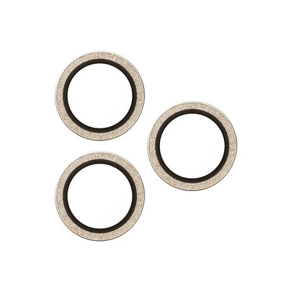 Προστατευτική Μεμβράνη Κάμερας Πίσω PanzerGlass Hoops Glitter για Apple iPhone 17 Pro Max / 17 Pro / 16 Pro Max / 16 Pro, Ενισχυμένο Γυαλί, Χρυσή