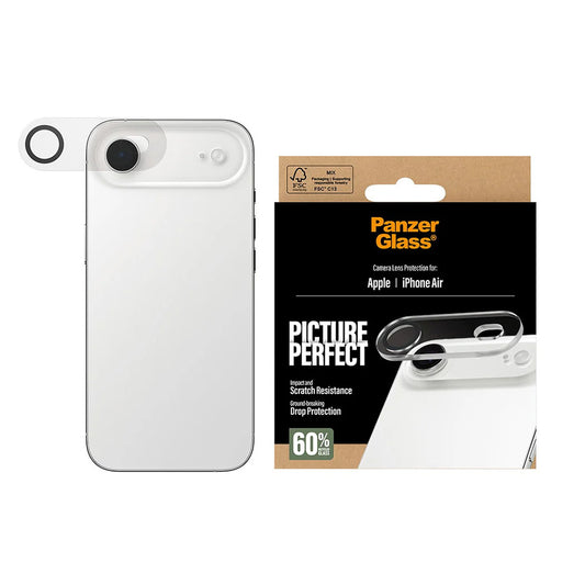 PanzerGlass PicturePerfect Rear Camera Protector for Apple iPhone 17 Air, Tempered Glass, Transparent