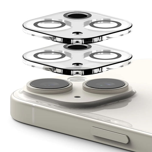 Προστατευτική Μεμβράνη Κάμερας Πίσω Ringke για Apple iPhone 15 Plus / 15, Ενισχυμένο Γυαλί, Σετ 2 τεμαχίων, Διάφανη