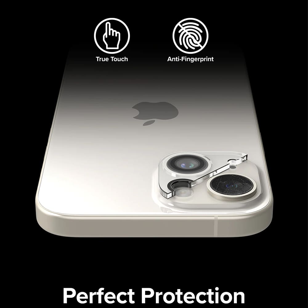 Προστατευτική Μεμβράνη Κάμερας Πίσω Ringke για Apple iPhone 15 Plus / 15, Ενισχυμένο Γυαλί, Σετ 2 τεμαχίων, Διάφανη