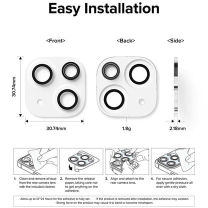 Προστατευτική Μεμβράνη Κάμερας Πίσω Ringke για Apple iPhone 15 Plus / 15, Ενισχυμένο Γυαλί, Σετ 2 τεμαχίων, Διάφανη