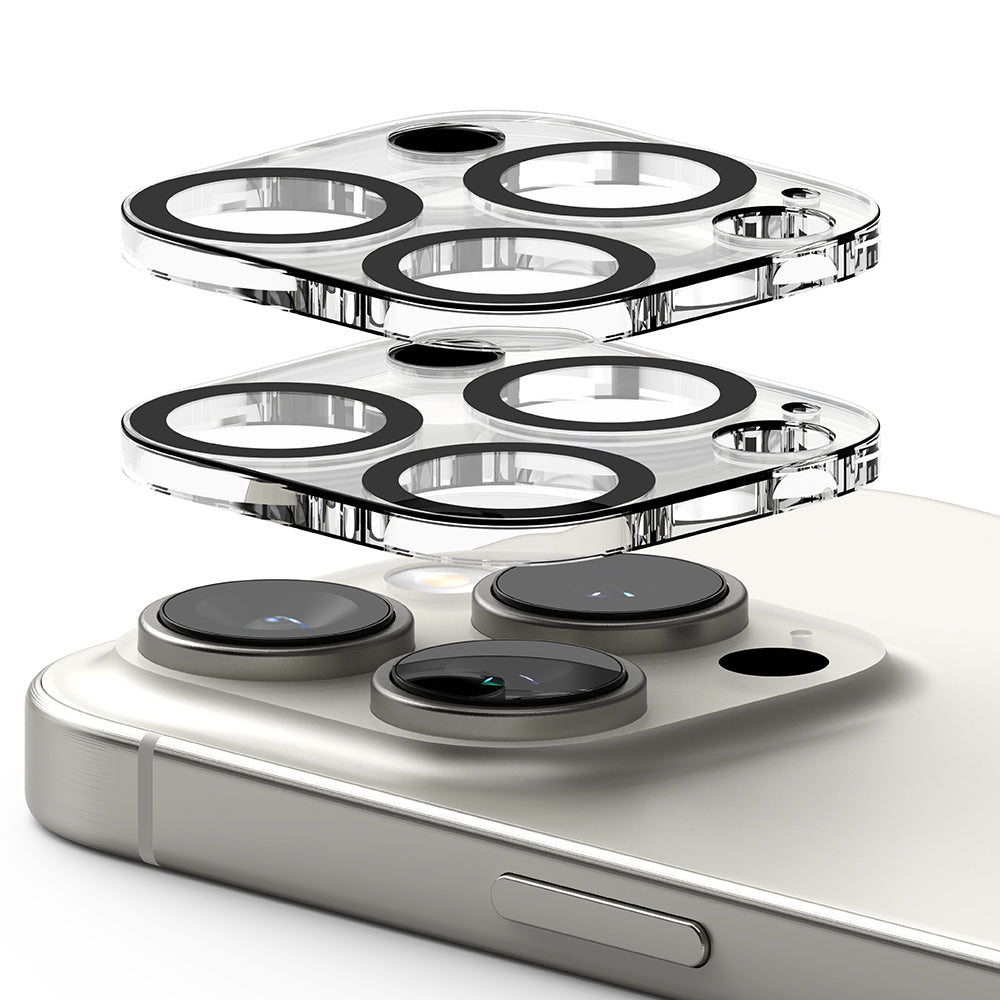 Προστατευτική Μεμβράνη Κάμερας Πίσω Ringke για Apple iPhone 16 Pro Max / 16 Pro, Ενισχυμένο Γυαλί, Σετ 2 τεμαχίων, Διαφανής