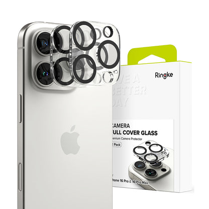 Προστατευτική Μεμβράνη Κάμερας Πίσω Ringke για Apple iPhone 16 Pro Max / 16 Pro, Ενισχυμένο Γυαλί, Σετ 2 τεμαχίων, Διαφανής