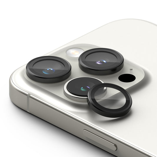 Προστατευτική Μεμβράνη Κάμερας Πίσω Ringke για Apple iPhone 16 Pro Max / 16 Pro, Ενισχυμένο Γυαλί, Σετ 2 τεμαχίων, Μαύρη