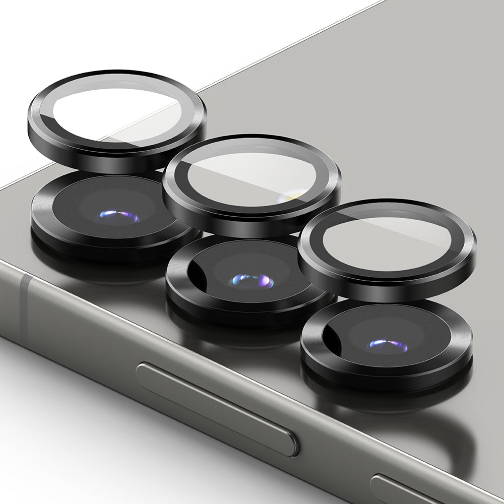 Προστατευτική Μεμβράνη Κάμερας Πίσω Ringke για Samsung Galaxy S25 S931, Ενισχυμένο Γυαλί, Μαύρη
