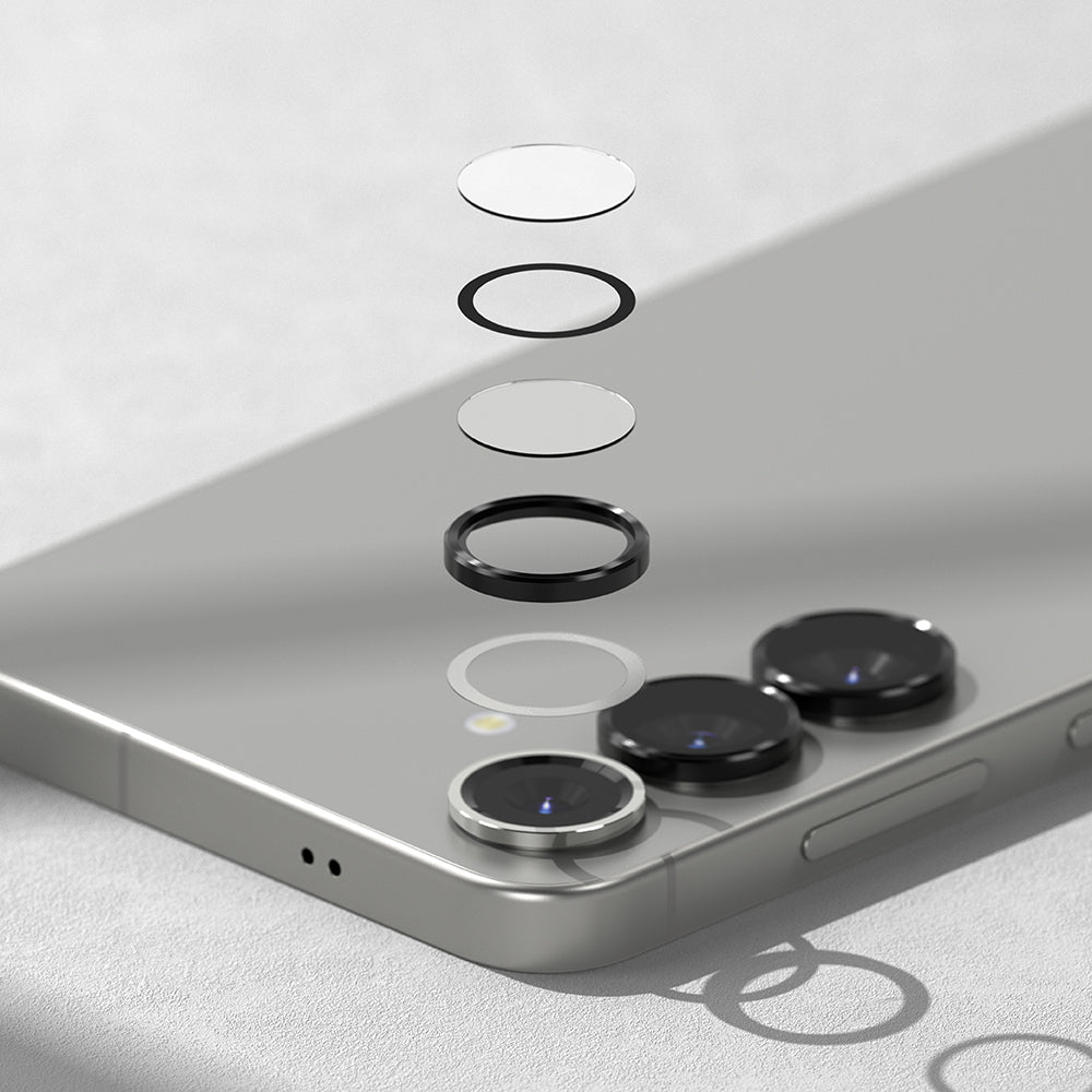 Προστατευτική Μεμβράνη Κάμερας Πίσω Ringke για Samsung Galaxy S25 S931, Ενισχυμένο Γυαλί, Μαύρη