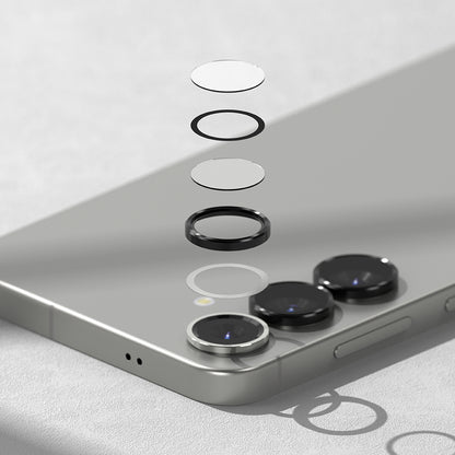 Προστατευτική Μεμβράνη Κάμερας Πίσω Ringke για Samsung Galaxy S25 S931, Ενισχυμένο Γυαλί, Μαύρη