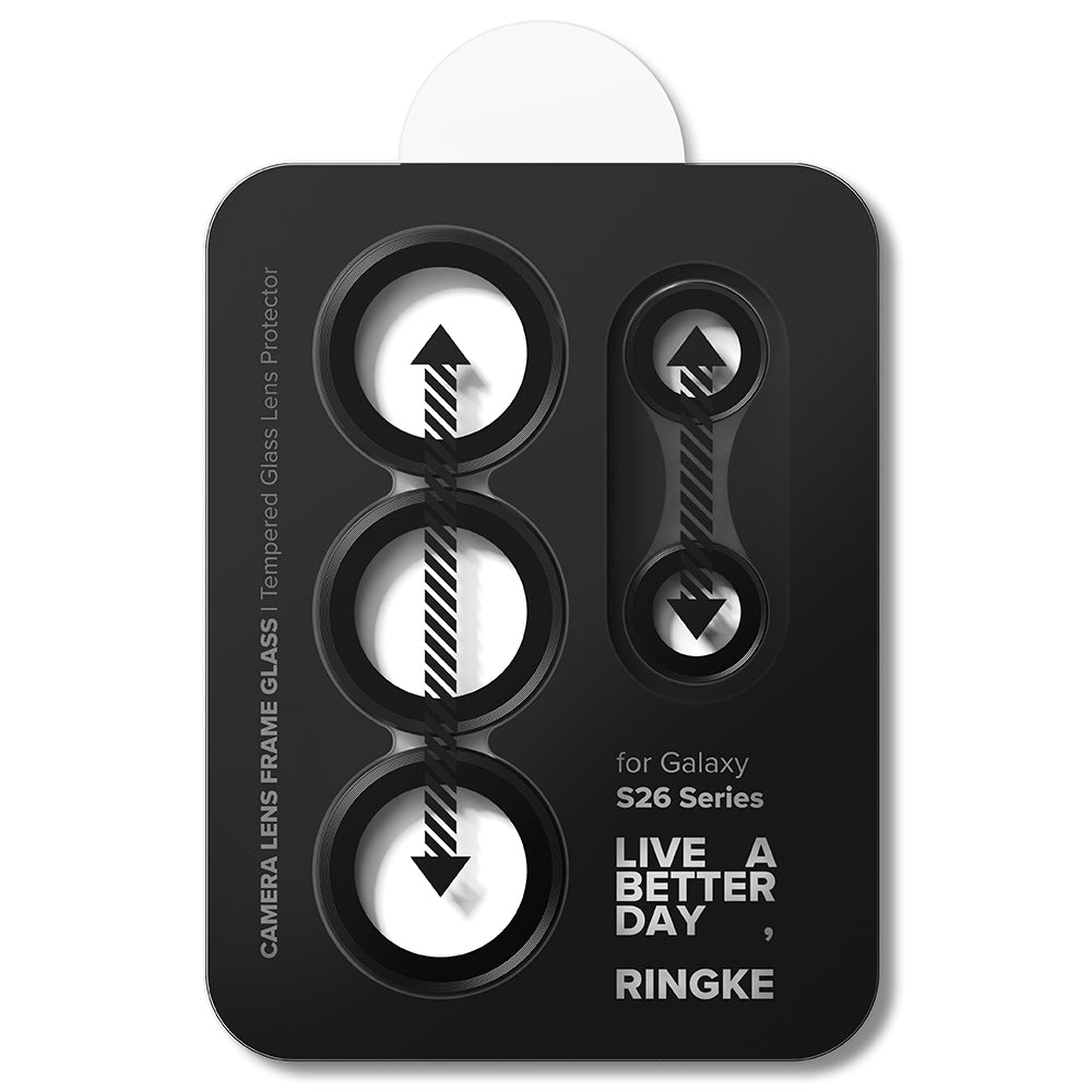 Προστατευτική Μεμβράνη Κάμερας Πίσω Ringke για Samsung Galaxy S26 Ultra S948, Ενισχυμένο Γυαλί, Σετ 2 τεμαχίων, Μαύρη