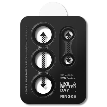 Προστατευτική Μεμβράνη Κάμερας Πίσω Ringke για Samsung Galaxy S26 Ultra S948, Ενισχυμένο Γυαλί, Σετ 2 τεμαχίων, Μαύρη