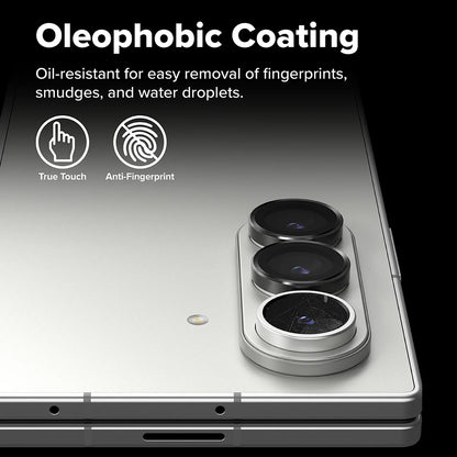 Προστατευτική Μεμβράνη Κάμερας Πίσω Ringke για Samsung Galaxy Z Fold7 F966, Ενισχυμένο Γυαλί, Σετ 2 τεμαχίων, Μαύρη