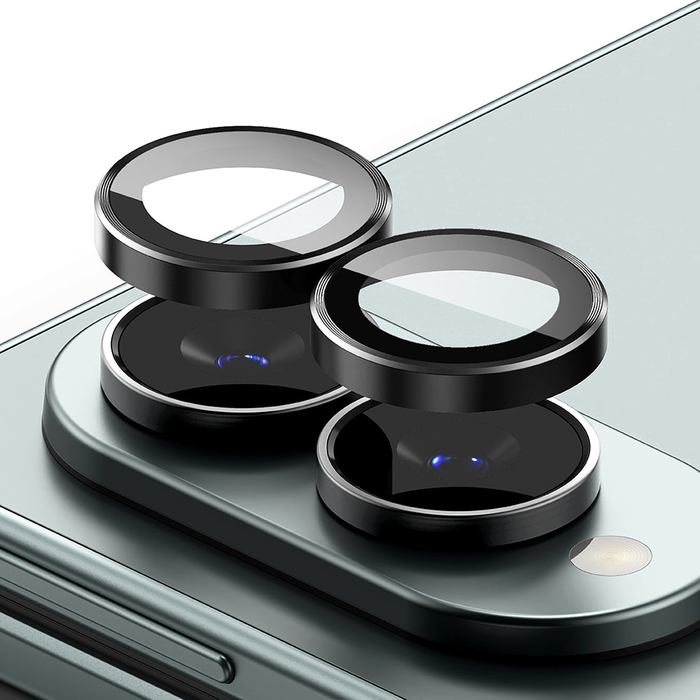 Προστατευτική μεμβράνη πίσω κάμερας Ringke για Samsung Galaxy Z Fold8 F971, Ασφαλισμένο γυαλί, Σετ 2 τεμαχίων, Μαύρο