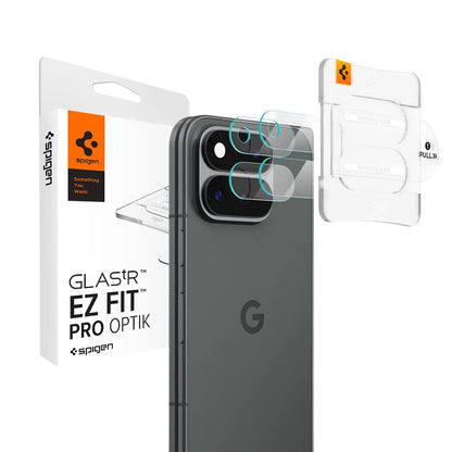 Προστατευτική μεμβράνη πίσω κάμερας Spigen GlastR EZ FIT Optik Pro για Google Pixel 11 Pro Fold, Ασφαλισμένο γυαλί, Σετ 2 τεμαχίων, Διαφανές AGL11491
