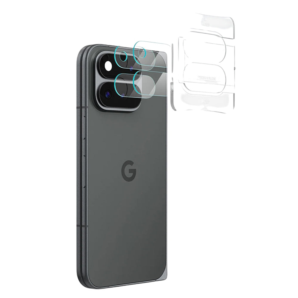 Προστατευτική μεμβράνη πίσω κάμερας Spigen GlastR EZ FIT Optik Pro για Google Pixel 11 Pro Fold, Ασφαλισμένο γυαλί, Σετ 2 τεμαχίων, Διαφανές AGL11491