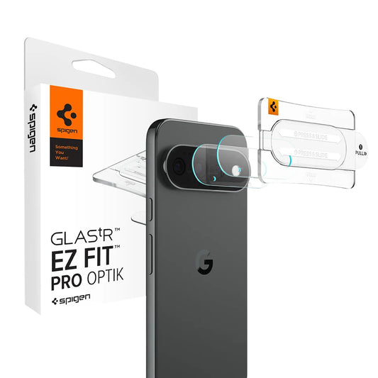 Προστατευτική μεμβράνη πίσω κάμερας Spigen GlastR EZ FIT Optik Pro για Google Pixel 11 Pro XL, tempered glass, σετ 2 τεμαχίων, διαφανής AGL11489