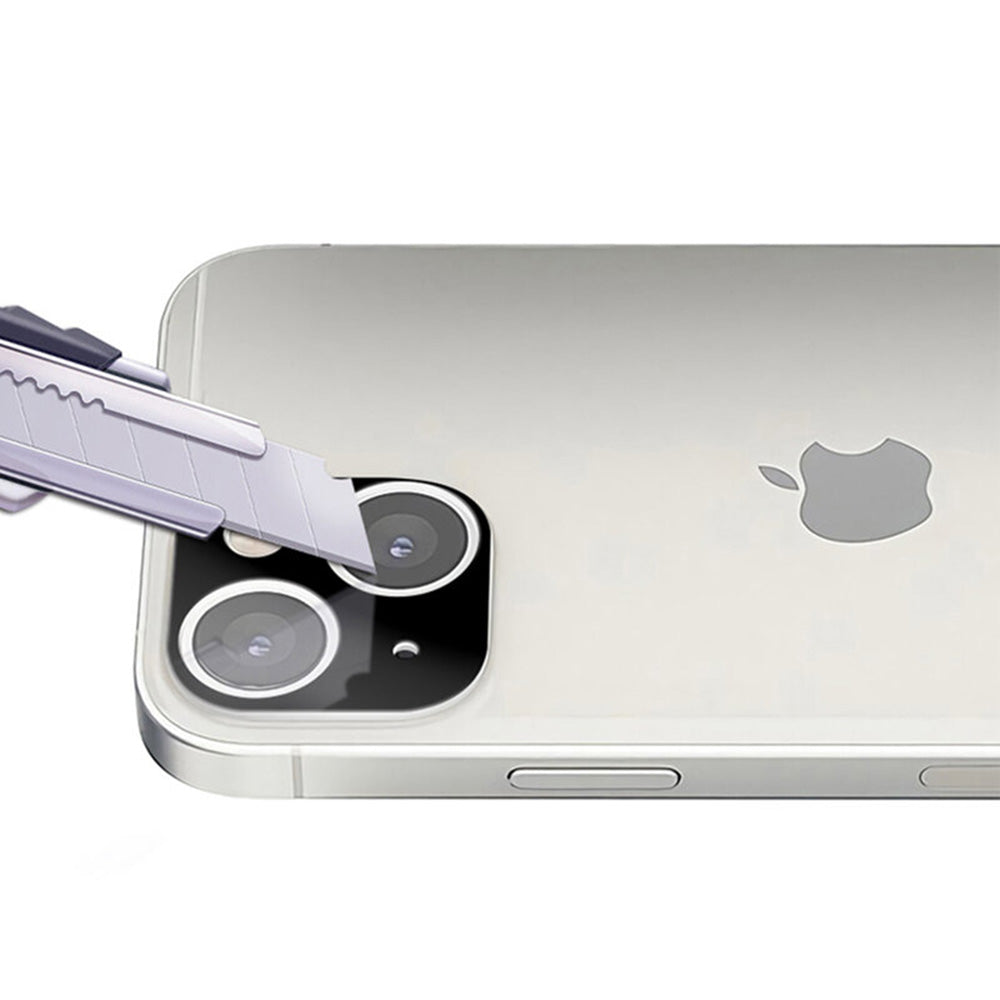 Προστατευτική μεμβράνη πίσω κάμερας Techsuit για Apple iPhone 13 mini / 13, Ενισχυμένο γυαλί, Μαύρο