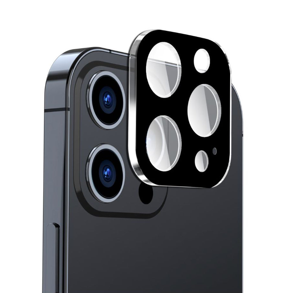 Προστατευτική μεμβράνη πίσω κάμερας Techsuit για Apple iPhone 15 Pro Max / 15 Pro, ασφαλισμένο γυαλί, μαύρο