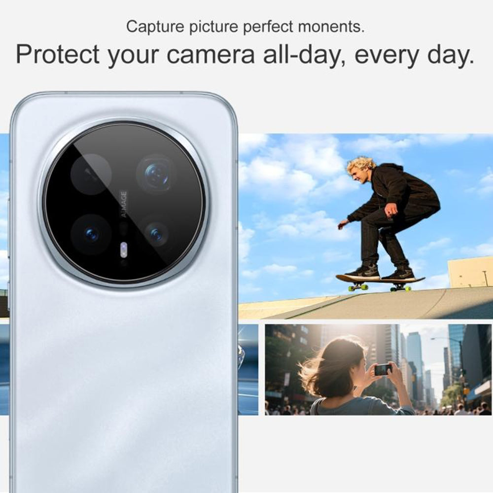 Προστατευτική Μεμβράνη Κάμερας Πίσω Techsuit για Honor Magic8 Pro, Ενισχυμένο Γυαλί, Μαύρη