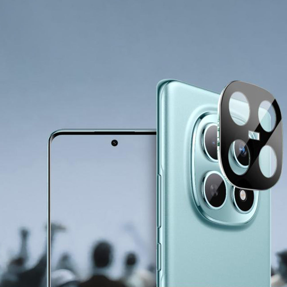 Προστατευτική Μεμβράνη Κάμερας Πίσω Techsuit για Xiaomi Poco M8 / Redmi Note 15 5G, Ενισχυμένο Γυαλί, Μαύρη