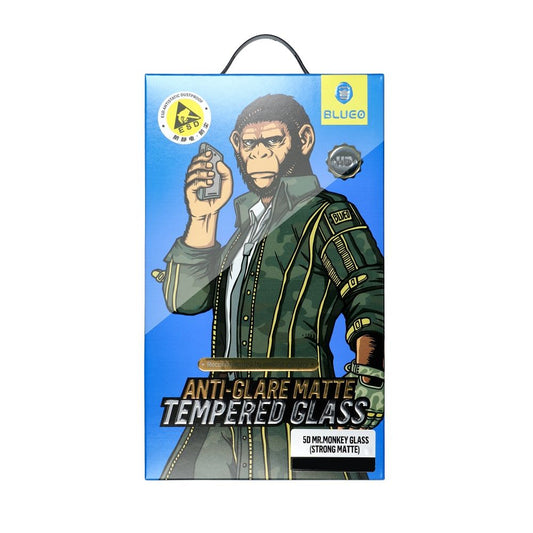 Προστατευτικό οθόνης Mr Monkey Glass για Apple iPhone 15 Pro, γυάλινη ασπίδα, πλήρης κόλληση, 5D, μαύρο 