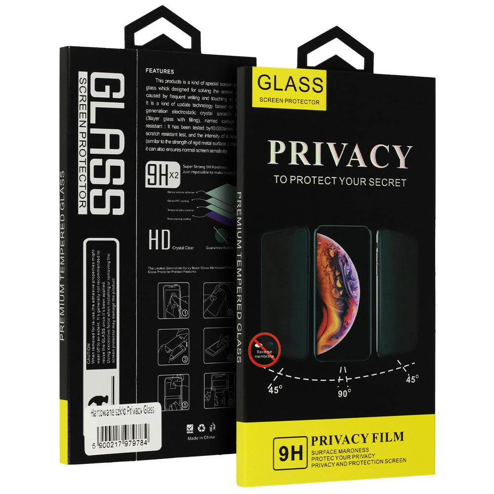 Προστατευτικό οθόνης OEM Privacy Glass για Samsung Galaxy A54 A546, Πλήρης κόλλα, Privacy Glass