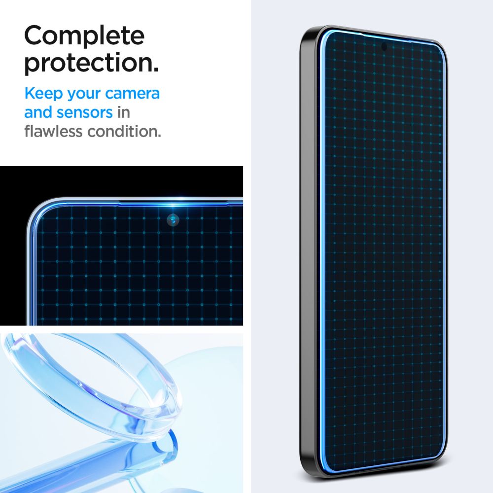 Προστατευτική Μεμβράνη Οθόνης Spigen GlastR EZ FIT για Samsung Galaxy S25+ S936 / S24+ S926, Ενισχυμένο Γυαλί, Πλήρης Κόλληση, Σετ 2 τεμαχίων AGL07432