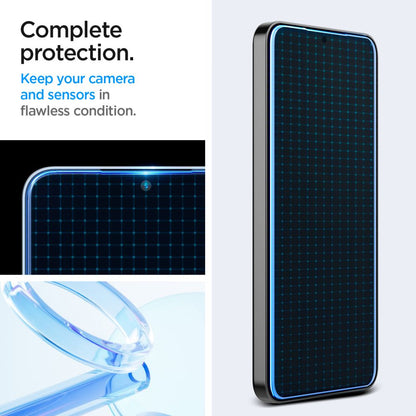 Προστατευτική Μεμβράνη Οθόνης Spigen GlastR EZ FIT για Samsung Galaxy S25+ S936 / S24+ S926, Ενισχυμένο Γυαλί, Πλήρης Κόλληση, Σετ 2 τεμαχίων AGL07432