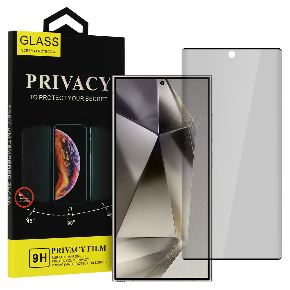 Προστατευτικό οθόνης OEM Privacy Glass για Samsung Galaxy S24 Ultra S928, Προστατευμένο γυαλί, Κόλλα άκρης 