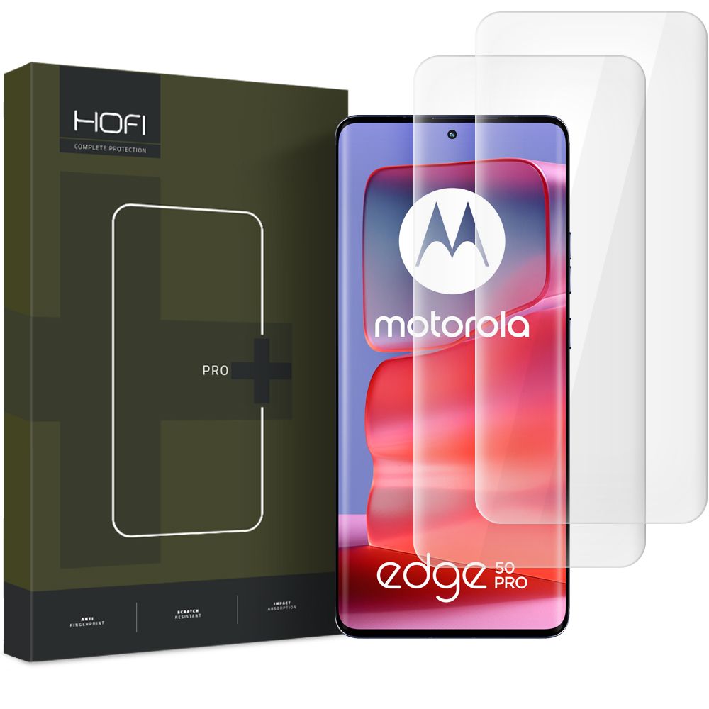 Προστατευτικό οθόνης HOFI PRO+ για Motorola Edge 50 Fusion / Edge 50 Pro, Προστατευτικό γυαλί, κόλλα UV, σετ 2 τεμαχίων 