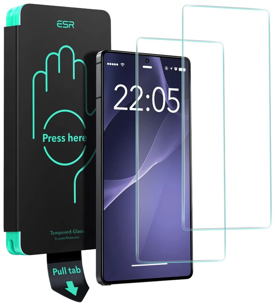 Προστατευτική Μεμβράνη Οθόνης ESR για Samsung Galaxy S25 Ultra S938, Ενισχυμένο Γυαλί, Πλήρης Κόλληση, Σετ 2 τεμαχίων