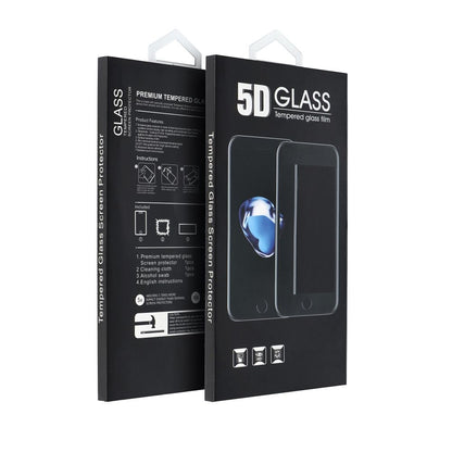 Προστατευτική μεμβράνη οθόνης OEM για Samsung Galaxy A07 4G A075, Ασφαλισμένο γυαλί, Πλήρης κόλλα, 5D, Μαύρο