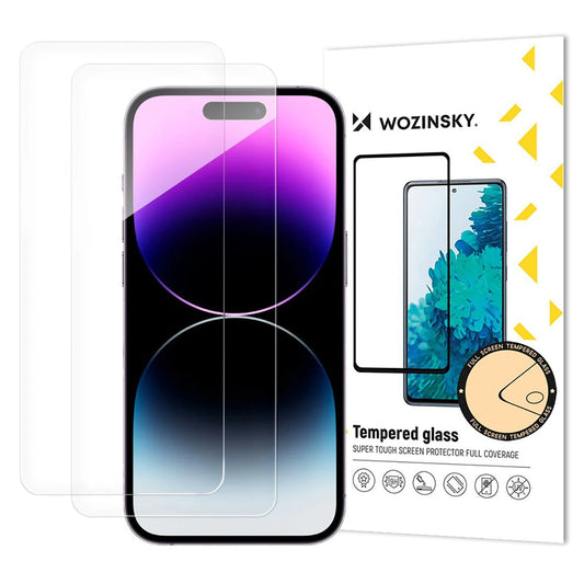 Προστατευτική Μεμβράνη Οθόνης WZK για Apple iPhone 17 Air, Ενισχυμένο Γυαλί, Full Glue, Σετ 2 τεμαχίων