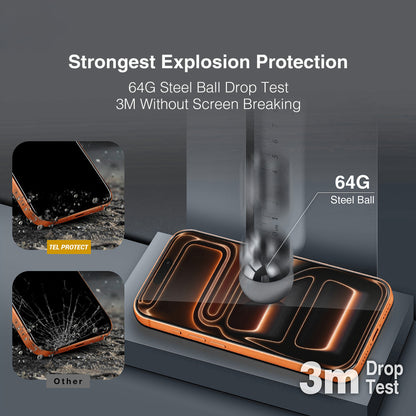 Προστατευτικό οθόνης Tel Protect 10X HD DLC Diamond Coating για Samsung Galaxy S26 Ultra S948, Σκληρυμένο Γυαλί, Πλήρης Επικόλληση, Μαύρο