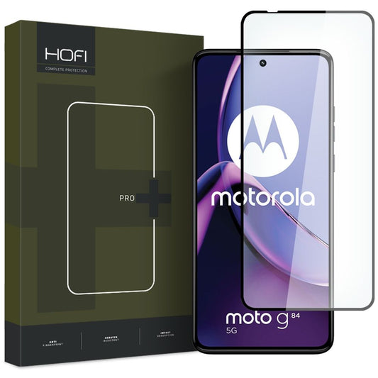 Προστατευτικό οθόνης HOFI PRO+ για Motorola Moto Moto G84, Προστατευτική μεμβράνη οθόνης, γυαλί, πλήρης κόλλα, μαύρο 