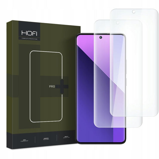 Προστατευτικό οθόνης HOFI PRO+ για Xiaomi Redmi Note 13 Pro+, Προστατευτικό γυαλί, κόλλα UV, σετ 2 τεμαχίων