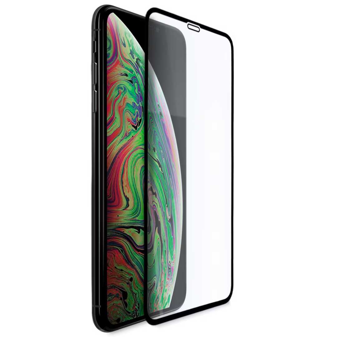 Προστατευτικό κάλυμμα οθόνης Veason PRO για Apple iPhone XS Max, Προστατευτικό γυαλί, Πλήρης κόλληση, 6D, Μαύρο 