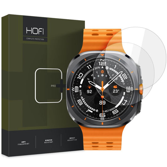 Προστατευτική μεμβράνη HOFI Glass PRO+ για το Samsung Galaxy Watch Ultra, σετ 2 τεμαχίων, Προστατευμένο γυαλί