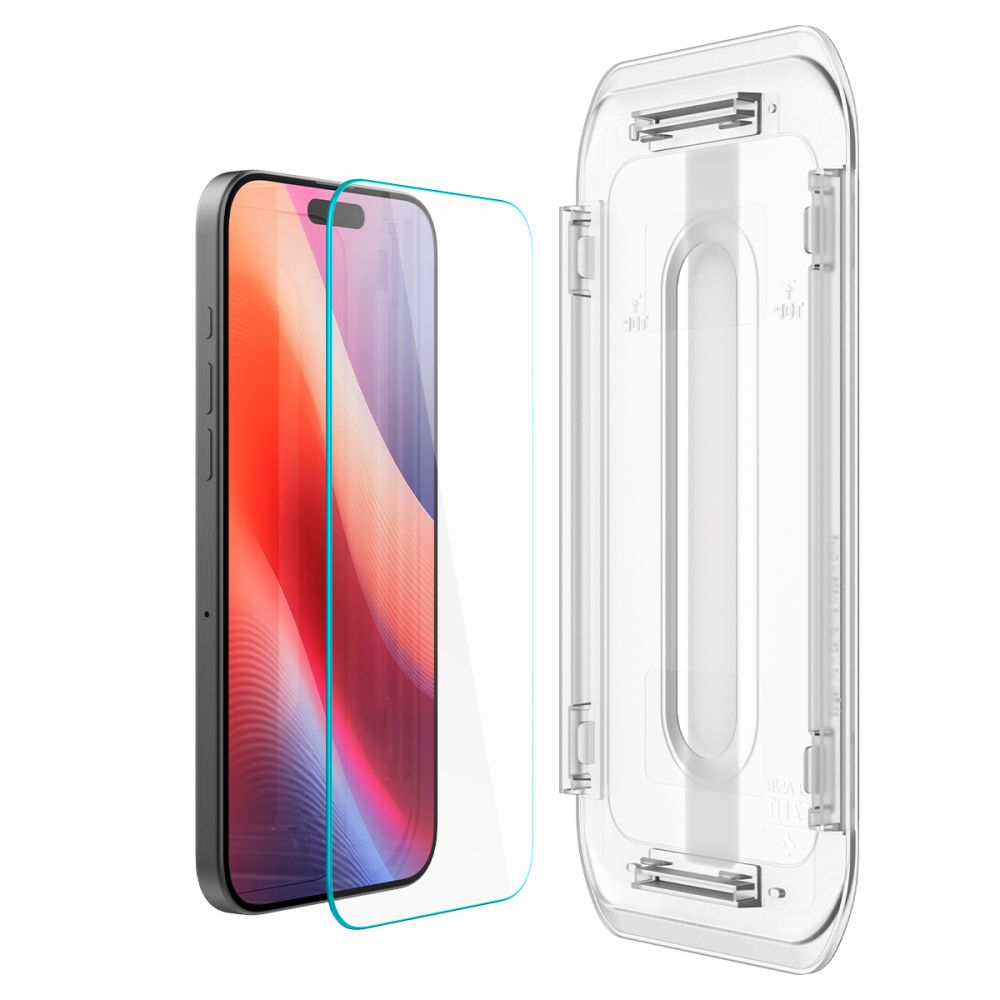 Προστατευτικό οθόνης Spigen EZ FIT για Apple iPhone 16 Pro Max, Προστασία από γυαλί, Πλήρης κόλληση AGL07914 