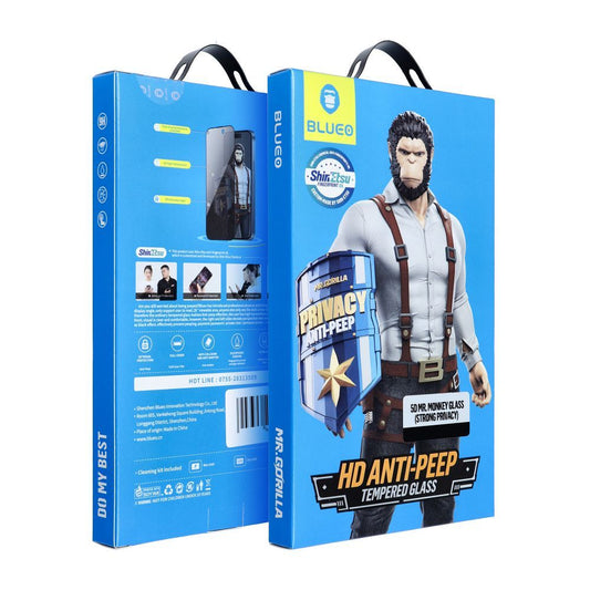 Προστατευτική Μεμβράνη Οθόνης Privacy Blueo για Samsung Galaxy S25 Ultra S938, Ενισχυμένο Γυαλί, Πλήρης Κόλληση, 5D